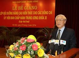 អគ្គលេខាបក្សកុម្មុយនីស្តវៀតណាមអញ្ជើញចូលរួមបិធីបិទថ្នាក់បំប៉ន់សំរាប់សមាជិកគណៈកម្មាធិការមជ្ឈឹមបក្ស